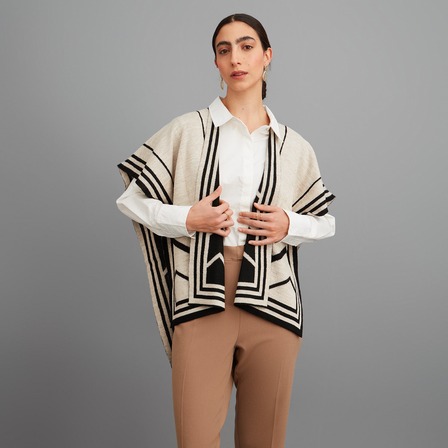 Ruana Arena Alpaca Diseño - Lorenzo di Pontti